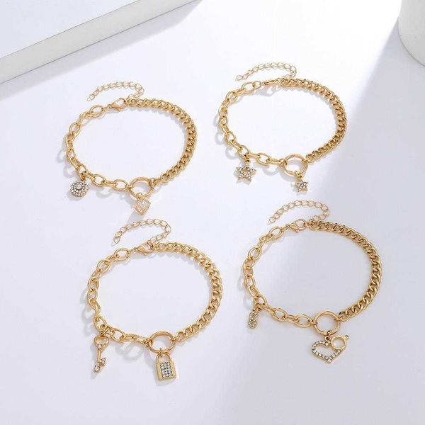 metal bracelet link ins cold wind net red gold asymmetric thick chain female ornament wholesale, Black
metal bracelet link ins cold wind net red gold asymmetric thick chain female ornament wholesale, Black