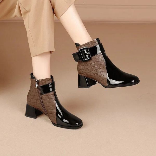 boots autumn women ankle boots pu leather thick high heel short boots winter zip square toe shoes lady women shoes 230511, Black
boots autumn women ankle boots pu leather thick high heel short boots winter zip square toe shoes lady women shoes 230511, Black