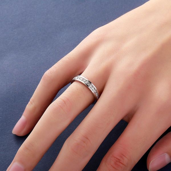 2 row cubic zirconia titanium stainless steel band ring for men and women hip hop iced out 14k gold platedl couple finger rings wedding brid, Silver
2 row cubic zirconia titanium stainless steel band ring for men and women hip hop iced out 14k gold platedl couple finger rings wedding brid, Silver