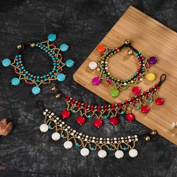 bohemian style ornament vintage bracelet semi precious stone round cake hand woven beach hollow for women, Golden;silver
bohemian style ornament vintage bracelet semi precious stone round cake hand woven beach hollow for women, Golden;silver