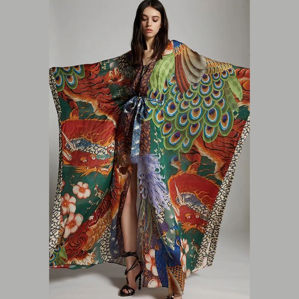 women's swimwear dragon and phoenix patterned beach jacket smock kimono cardigan holiday robe bikini suntan shirt 230510, White;black
women's swimwear dragon and phoenix patterned beach jacket smock kimono cardigan holiday robe bikini suntan shirt 230510, White;black