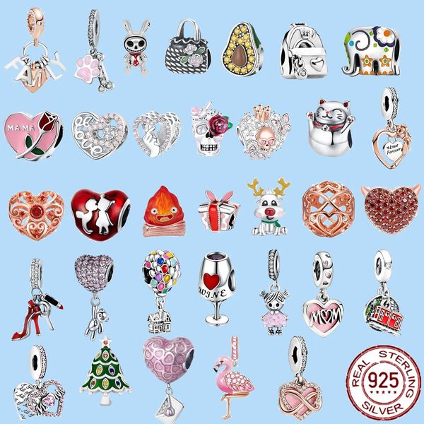 925 sterling silver charms for pandora jewelry beads pink girl heart balloon cute cat plata de ley beads, Black
925 sterling silver charms for pandora jewelry beads pink girl heart balloon cute cat plata de ley beads, Black
