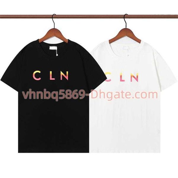 2023 new men's t shirt short sleeve cotton color gradient letter loose luxury street clothes european size ccc, Blue
2023 new men's t shirt short sleeve cotton color gradient letter loose luxury street clothes european size ccc, Blue