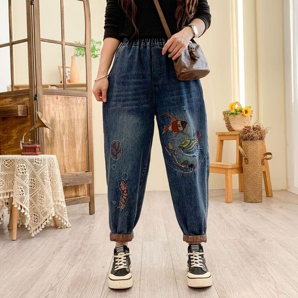 jeans 2023new spring denim jeans women vintage washed bleached embroidery loose female tide harem pants wild, Blue
jeans 2023new spring denim jeans women vintage washed bleached embroidery loose female tide harem pants wild, Blue