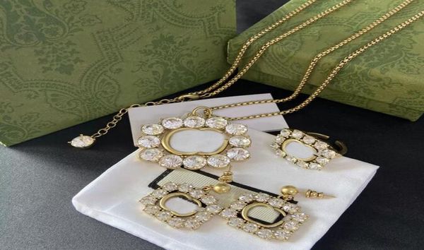 fashion designer letter pendant necklaces chain rhinestone ring for women retro gift personality earring studs party jewelry with 5434423, Silver
fashion designer letter pendant necklaces chain rhinestone ring for women retro gift personality earring studs party jewelry with 5434423, Silver