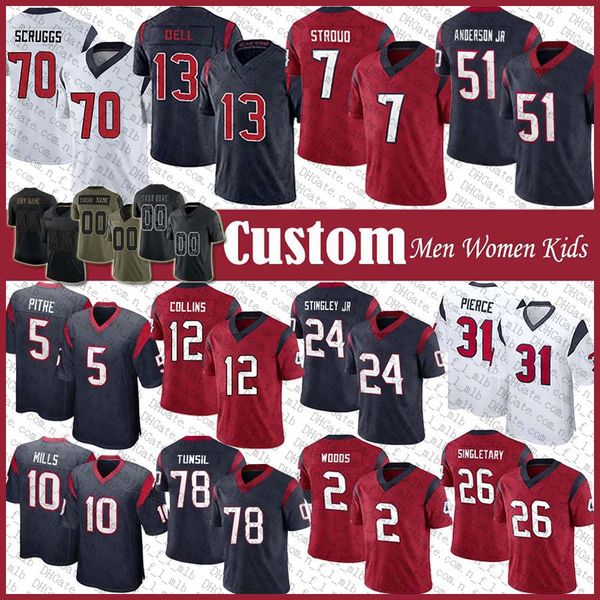 custom 7 cj stroud will anderson jr footballnfljersey devin singletary robert woods dalton schultz dameon pierce jalen pitre derek stingley, Black;red
custom 7 cj stroud will anderson jr footballnfljersey devin singletary robert woods dalton schultz dameon pierce jalen pitre derek stingley, Black;red