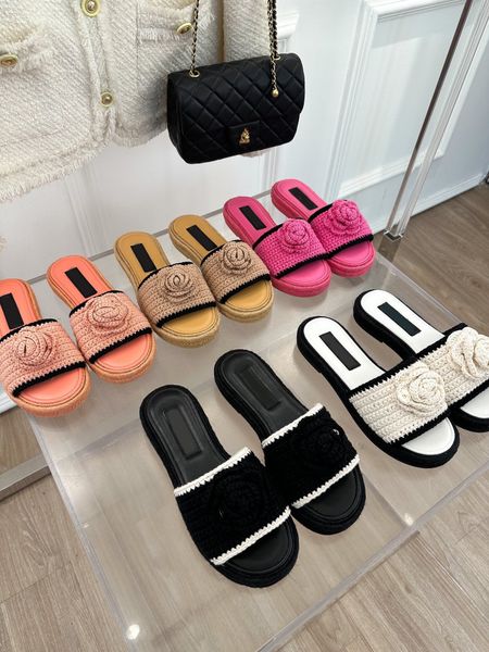 women's slippers designer flat sandals hemp rope hand-woven simple and exquisite flip-flops fisherman shoes retro beach shoes metal buc, Black
women's slippers designer flat sandals hemp rope hand-woven simple and exquisite flip-flops fisherman shoes retro beach shoes metal buc, Black