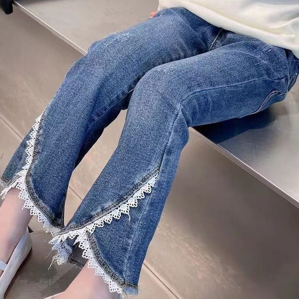 jeans spring autumn girls denim pants baby lace bell bottom trousers children flared jeans 230512, Blue
jeans spring autumn girls denim pants baby lace bell bottom trousers children flared jeans 230512, Blue