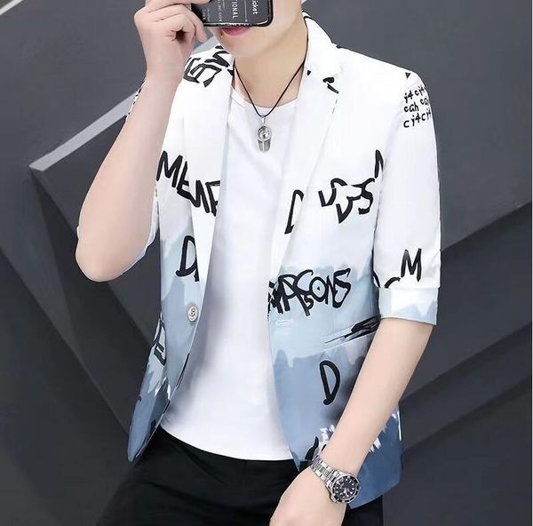 male blazer single breasted all printed mens blazer fashion slim fit casual man blazer 4xl, White;black
male blazer single breasted all printed mens blazer fashion slim fit casual man blazer 4xl, White;black