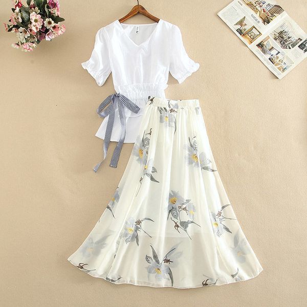 two piece dress women's shirts long dress two piece suit summer foreign style high waist a-line skirts sets korean fashion school casua, White
two piece dress women's shirts long dress two piece suit summer foreign style high waist a-line skirts sets korean fashion school casua, White