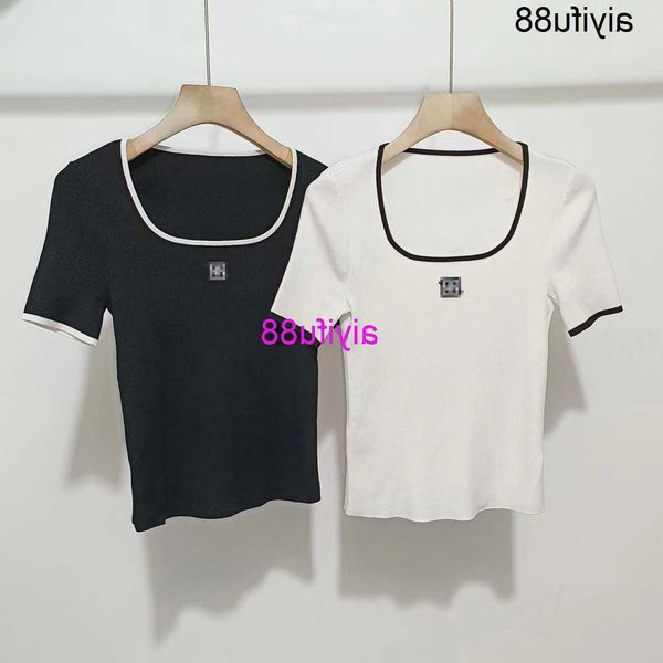 2023 summer new fashion versatile slim fit short sleeve knit 30438197, White
2023 summer new fashion versatile slim fit short sleeve knit 30438197, White