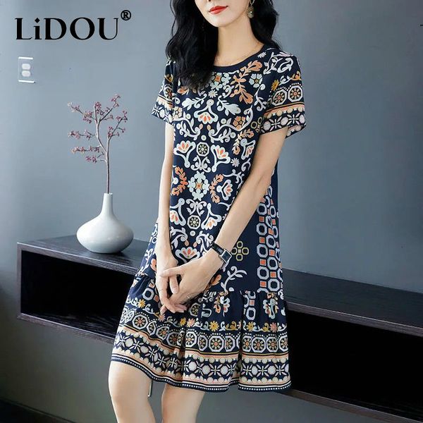 casual dresses summer korean elegant fashion print dress womenshort sleeve floral mid-length a-line vestidos de fiesta aesthetic robe femme, Black;gray
casual dresses summer korean elegant fashion print dress womenshort sleeve floral mid-length a-line vestidos de fiesta aesthetic robe femme, Black;gray
