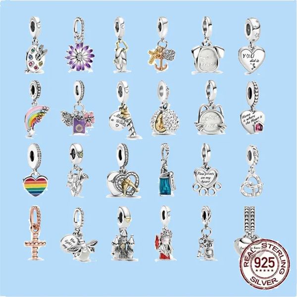 925 silver beads charms fit pandora charm kitten and pink dumbbells fish charm, Black
925 silver beads charms fit pandora charm kitten and pink dumbbells fish charm, Black