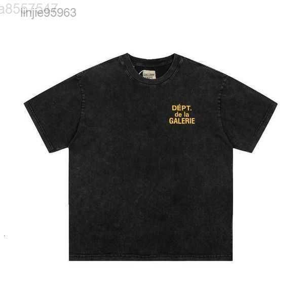 men t-shirt gall dep cotton fashion designer casual brand washed old rainbow letter print couple short sleeve round neck 1e329xofr, White;black
men t-shirt gall dep cotton fashion designer casual brand washed old rainbow letter print couple short sleeve round neck 1e329xofr, White;black