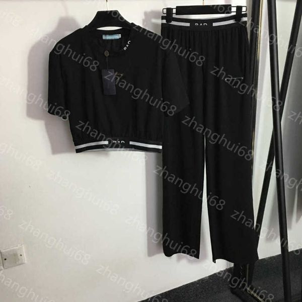 23ss women pants sets casual suit womens designer clothing letter webbing waist closed short sleeve short t-shirt high waist wide leg trouse, White
23ss women pants sets casual suit womens designer clothing letter webbing waist closed short sleeve short t-shirt high waist wide leg trouse, White