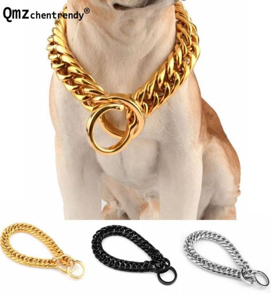 18mm metal chain gold silver black tone double curb cuban pet stainless steel dog chain collar pet pitbull necklaces9619832
18mm metal chain gold silver black tone double curb cuban pet stainless steel dog chain collar pet pitbull necklaces9619832