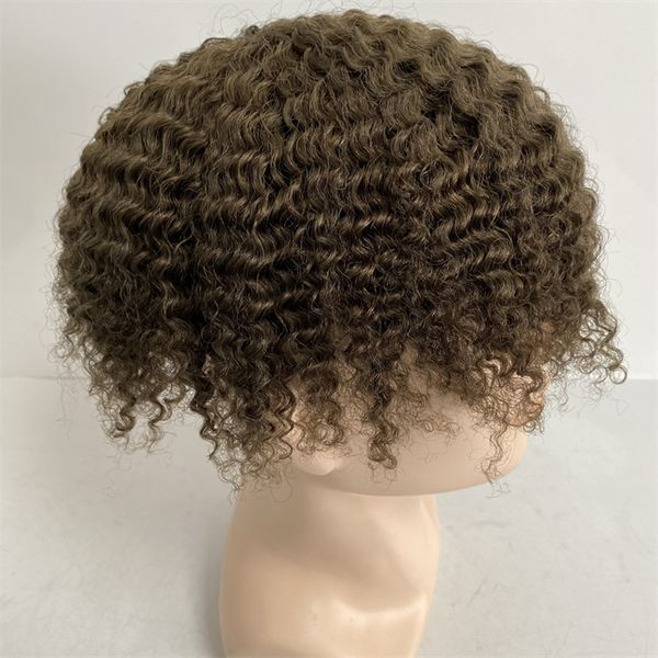 6 inches indian virgin human hair replacement light brown color 17# 12mm wave 130% density 8x10 toupee knots pu unit for white men, Black
6 inches indian virgin human hair replacement light brown color 17# 12mm wave 130% density 8x10 toupee knots pu unit for white men, Black