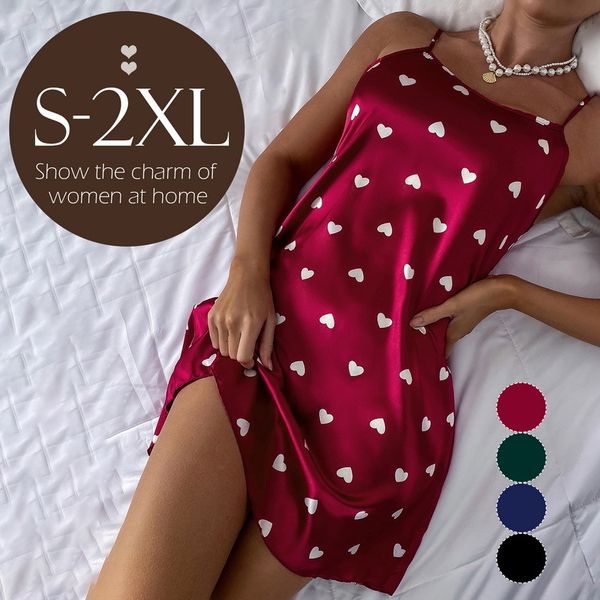 womens sleepwear fashion ladies lace sling nightdress lingerie satin cup uneck nightwear homewear 230512, Black;red
womens sleepwear fashion ladies lace sling nightdress lingerie satin cup uneck nightwear homewear 230512, Black;red