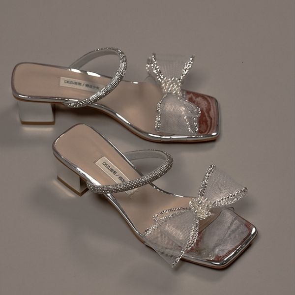 sandals ladies sandals summer fashion silver sandals shallow mouth thick heel women's shoes fairy one word belt half drag 230511, Black
sandals ladies sandals summer fashion silver sandals shallow mouth thick heel women's shoes fairy one word belt half drag 230511, Black