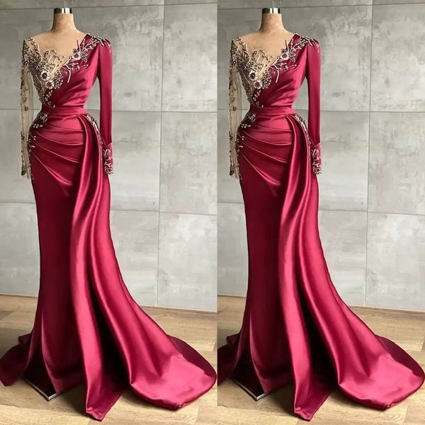 arabic major beading luxurious formal evening dresses gowns illusion long sleeve red carpe plus size womens dress, Black;red
arabic major beading luxurious formal evening dresses gowns illusion long sleeve red carpe plus size womens dress, Black;red
