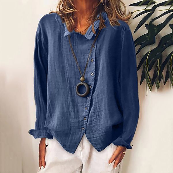 women's blouses shirts fashion women cotton linen casual solid colors turn down collar buttons long sleeves shirt soft loose blouse pl, White
women's blouses shirts fashion women cotton linen casual solid colors turn down collar buttons long sleeves shirt soft loose blouse pl, White