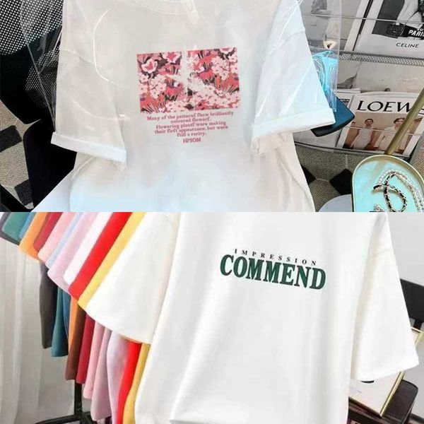 summer new korean short t-shirt women's loose pullover live broadcast personalized underlay half sleeve, White
summer new korean short t-shirt women's loose pullover live broadcast personalized underlay half sleeve, White