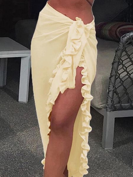 swimwear women chiffon seethrough beach bikini cover up wrap scarf swimwear pareo sarong dress solid ruffle casual beach dress, White;black
swimwear women chiffon seethrough beach bikini cover up wrap scarf swimwear pareo sarong dress solid ruffle casual beach dress, White;black