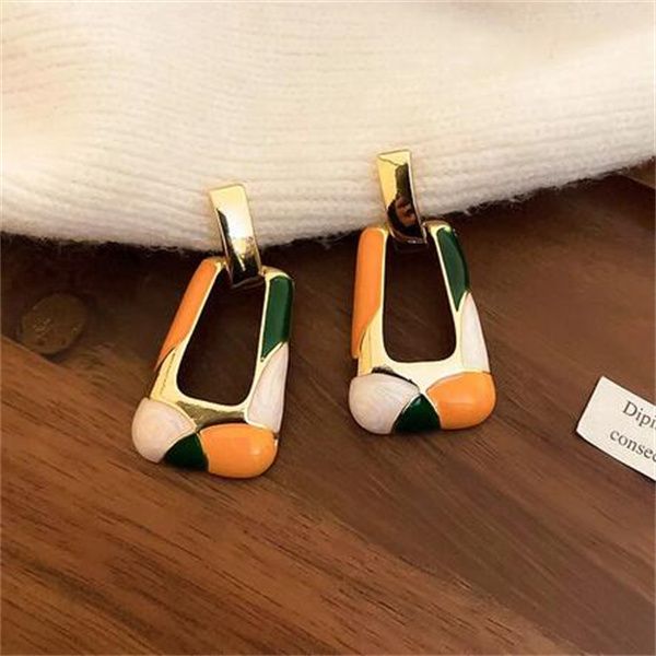 trapezoid colorful enamel earring for women hollow geometric long dangle earrings korean style party jewelry gc2120, Golden
trapezoid colorful enamel earring for women hollow geometric long dangle earrings korean style party jewelry gc2120, Golden
