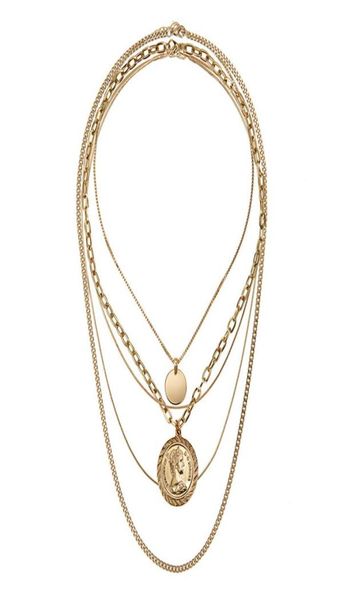 rongho new design multi layers metal human head chokers necklace gold coin circle pendant necklace vintage chains necklace2194968, Golden;silver
rongho new design multi layers metal human head chokers necklace gold coin circle pendant necklace vintage chains necklace2194968, Golden;silver