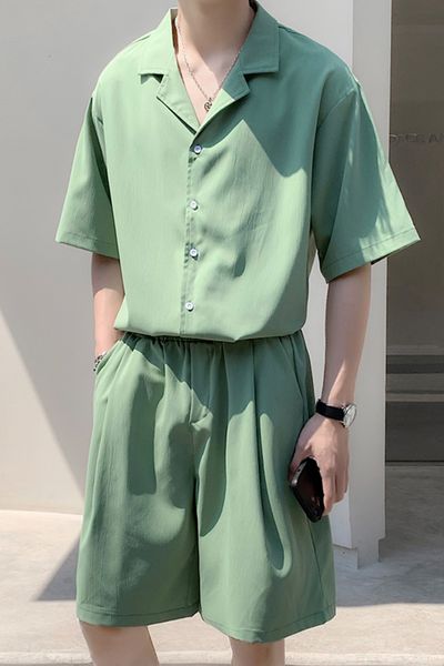 men's tracksuits korean style men's ice silk set shirtsshorts solid thin short sleeve matching bottoms summer fashion oversized c, Gray
men's tracksuits korean style men's ice silk set shirtsshorts solid thin short sleeve matching bottoms summer fashion oversized c, Gray