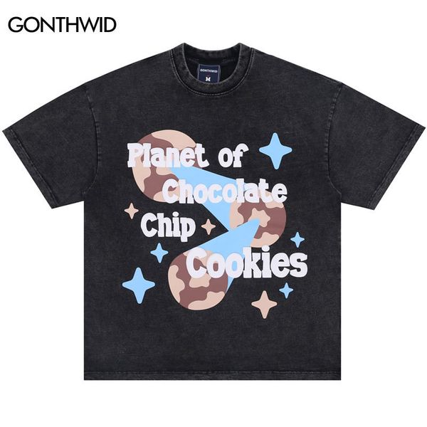 men's t-shirts vintage punk t shirts hip hop chip cookies chocolate planet print oversized tshirt streetwear harajuku fashion washed 2, White;black
men's t-shirts vintage punk t shirts hip hop chip cookies chocolate planet print oversized tshirt streetwear harajuku fashion washed 2, White;black