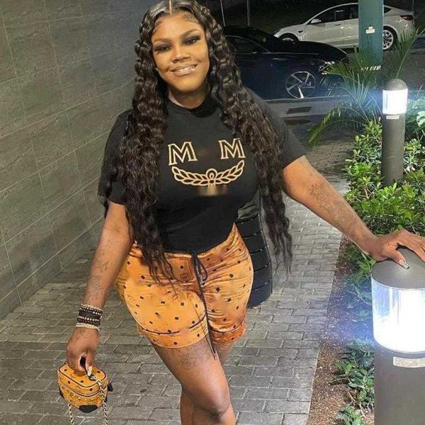 summer womens tracksuit designer tshirt shorts two piece classic printed sports tee short pants suit women sweatshirt pullover shirt, Gray
summer womens tracksuit designer tshirt shorts two piece classic printed sports tee short pants suit women sweatshirt pullover shirt, Gray
