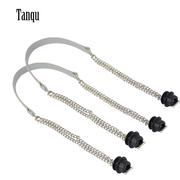 bag parts accessories tanqu 1 pair obag accesorios silver long double chain ot t handles for eva o bag women shoulder handbags 230509, Black
bag parts accessories tanqu 1 pair obag accesorios silver long double chain ot t handles for eva o bag women shoulder handbags 230509, Black