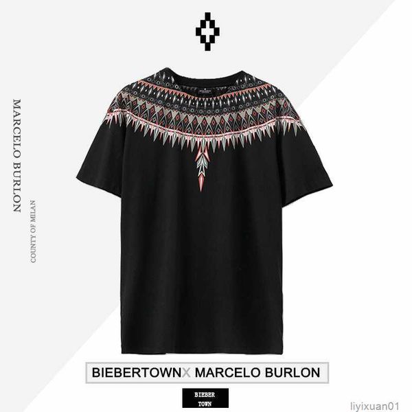designer trendy marcelos burlons clan style totem wings short sleeve men and women kdsc, White;black
designer trendy marcelos burlons clan style totem wings short sleeve men and women kdsc, White;black