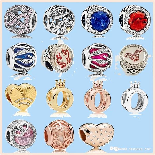 925 silver beads charms fit pandora charm 18k gold hollow gemstone beads love heart, Black
925 silver beads charms fit pandora charm 18k gold hollow gemstone beads love heart, Black