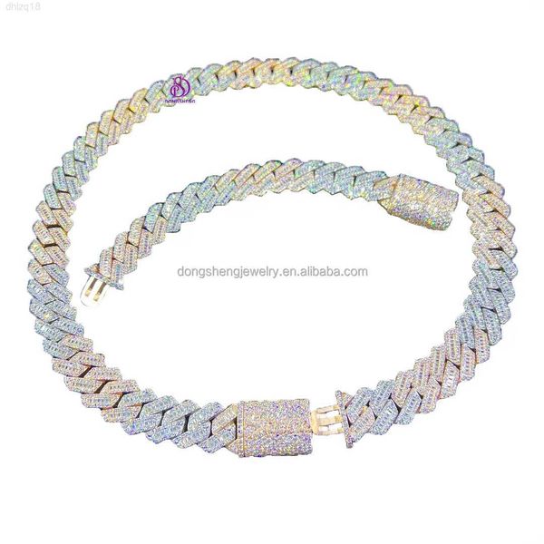 hip hop jewelry crazy design heavy 20mm iced mens miami cuban link chain cuban baguette moissanite necklace, Silver
hip hop jewelry crazy design heavy 20mm iced mens miami cuban link chain cuban baguette moissanite necklace, Silver