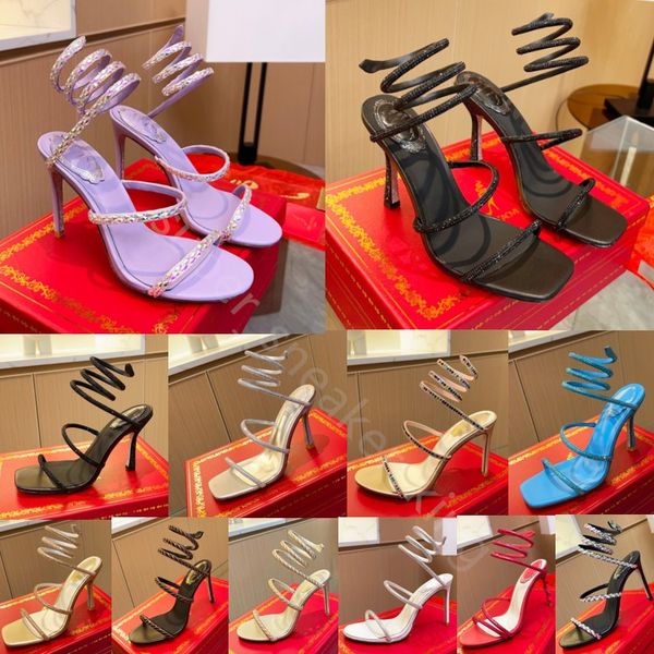 2023 rene caovilla woman sandal designer sandals luxury margot embellished crystal snake high-heeled cm size 35-42, Black
2023 rene caovilla woman sandal designer sandals luxury margot embellished crystal snake high-heeled cm size 35-42, Black