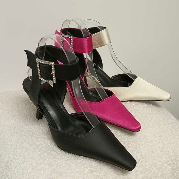 sandals new in fashion silk rhinestones elegant ladies high heels ankle wrap female heeled shoes pumps for woman 2023 230511, Black
sandals new in fashion silk rhinestones elegant ladies high heels ankle wrap female heeled shoes pumps for woman 2023 230511, Black
