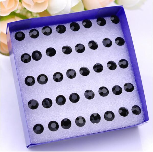 2~5mm diameter high imitation diamond earrings inlaid diamond shiny black stud non fading resin material for allergy prevention women jewelr, Golden;silver
2~5mm diameter high imitation diamond earrings inlaid diamond shiny black stud non fading resin material for allergy prevention women jewelr, Golden;silver