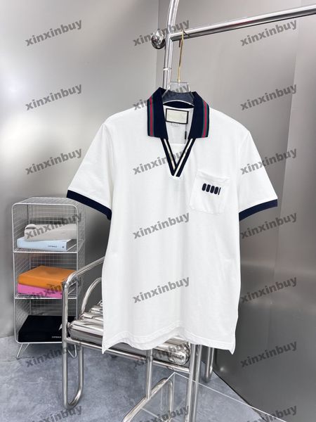 xinxinbuy men designer tee t shirt 23ss letter embroidery jacquard pocket short sleeve cotton women red white xs-xl, Black;brown
xinxinbuy men designer tee t shirt 23ss letter embroidery jacquard pocket short sleeve cotton women red white xs-xl, Black;brown