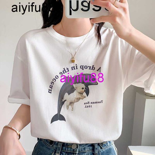 2022 summer new white short women's round neck loose fashion print half sleeve t-shirt
2022 summer new white short women's round neck loose fashion print half sleeve t-shirt