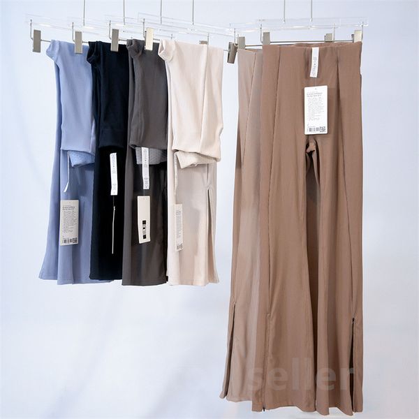 lu-22430lb ribbing bell-bottoms womens yoga outfit running slim pants exercise high waist trousers fitness wear girls elastic skinny pants s
lu-22430lb ribbing bell-bottoms womens yoga outfit running slim pants exercise high waist trousers fitness wear girls elastic skinny pants s