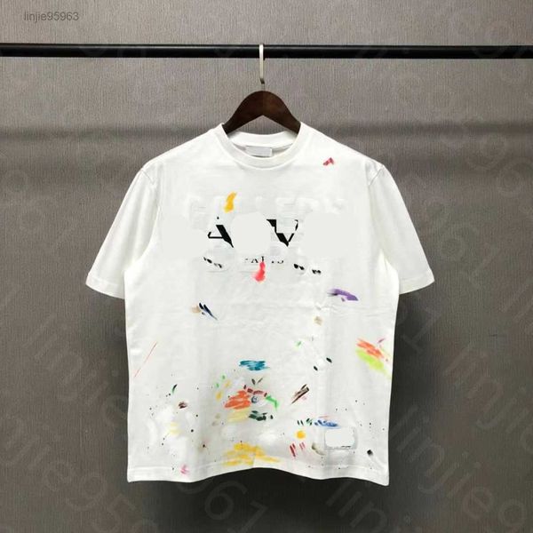 men t-shirt gall dep cotton fashion designer casual high summer women hand-painted color graffiti printed short sleeve lancocv, White;black
men t-shirt gall dep cotton fashion designer casual high summer women hand-painted color graffiti printed short sleeve lancocv, White;black