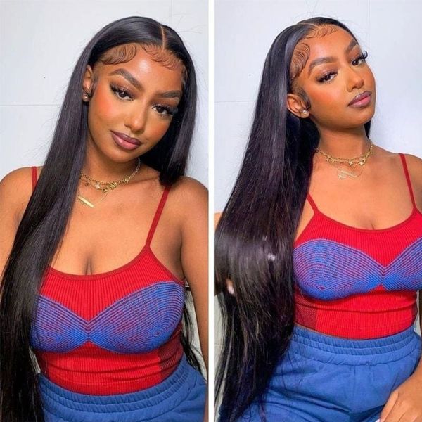 hd straight lace front human hair wig 13x4 lace frontal pre plucked brazilian hair wigs for black women, Black;brown
hd straight lace front human hair wig 13x4 lace frontal pre plucked brazilian hair wigs for black women, Black;brown
