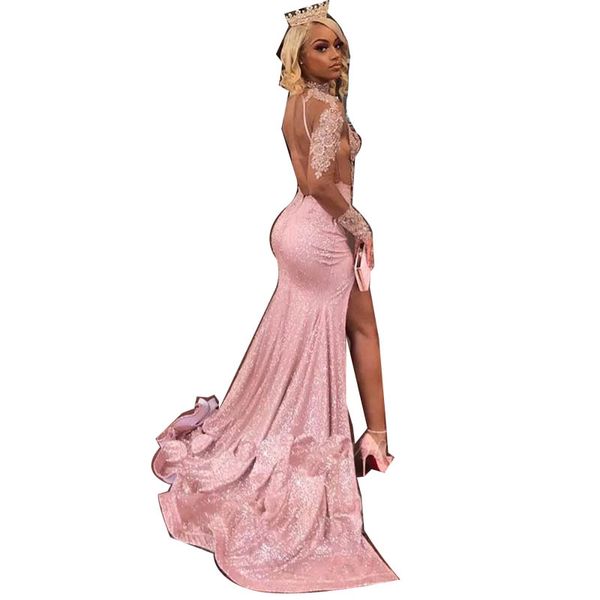arabic plus size gold mermaid formal evening dresses high neck sequined gown beads backless split pageant women sheath column dresses, Black;red
arabic plus size gold mermaid formal evening dresses high neck sequined gown beads backless split pageant women sheath column dresses, Black;red