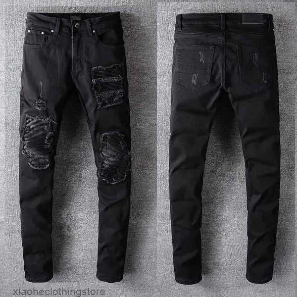 france luxurys distressed designers fashion jeans pierre straight mens biker hole stretch denim casual jean men skinny pants elasticity male, Black
france luxurys distressed designers fashion jeans pierre straight mens biker hole stretch denim casual jean men skinny pants elasticity male, Black