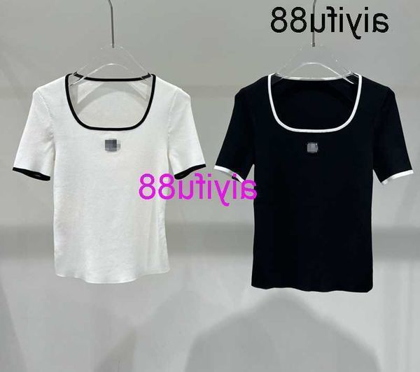 2023 summer new women's wear korean fashion versatile fit t-shirt short sleeve knit 30438197, White
2023 summer new women's wear korean fashion versatile fit t-shirt short sleeve knit 30438197, White