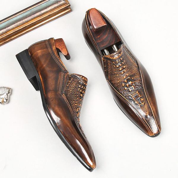 designer mens dress shoes luxury crocodile pattern loafers wedding groom casual footwear eur size: 38-45, Black
designer mens dress shoes luxury crocodile pattern loafers wedding groom casual footwear eur size: 38-45, Black