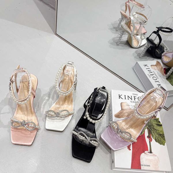 slipper in style luxury pearl rhinestone women sandal fashion bowknot high heel gladiator summer clear heeled wedding shoes, Black
slipper in style luxury pearl rhinestone women sandal fashion bowknot high heel gladiator summer clear heeled wedding shoes, Black