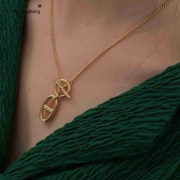 whole h ermes designer necklace g pig nose ot buckle chain female ins personality temperament commuting good match with network red sweater, Black
whole h ermes designer necklace g pig nose ot buckle chain female ins personality temperament commuting good match with network red sweater, Black